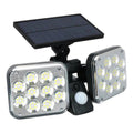 LAMPARA LED CON SENSOR DE DOS CABEZAS