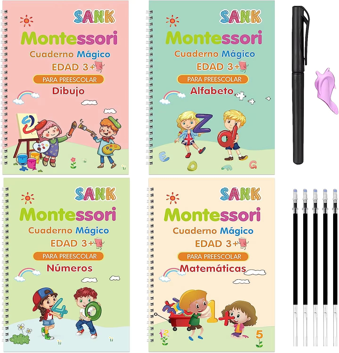 Set Libros Montessori Spanish Mágicos