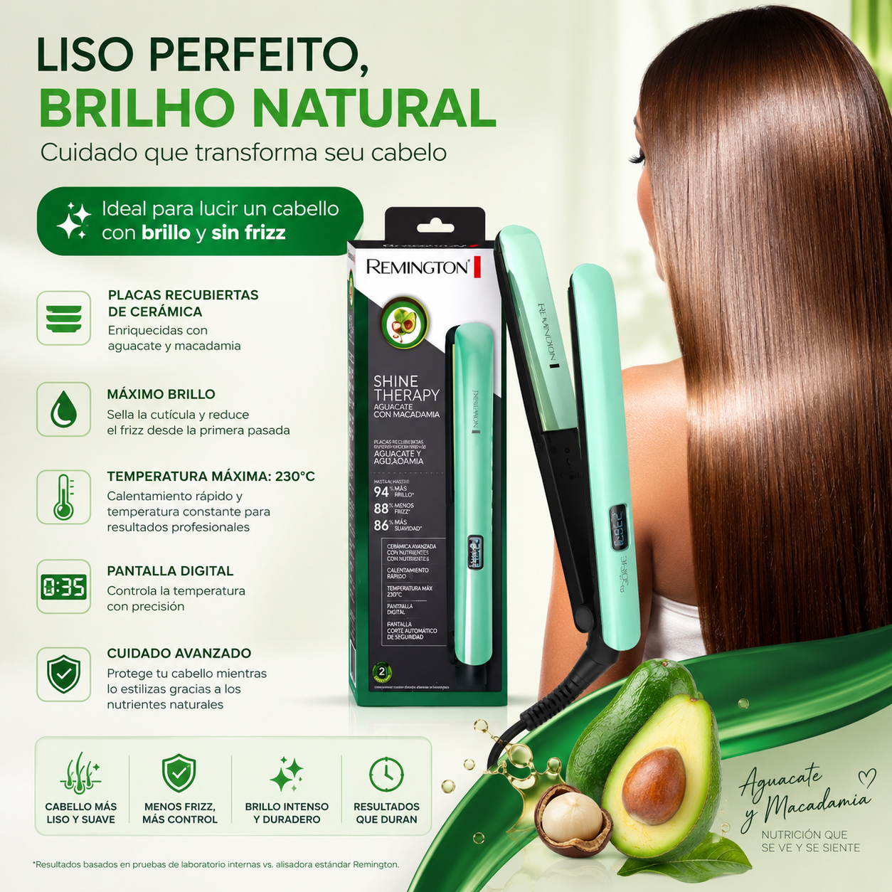 combo aguacate plancha+cepillo+rizador